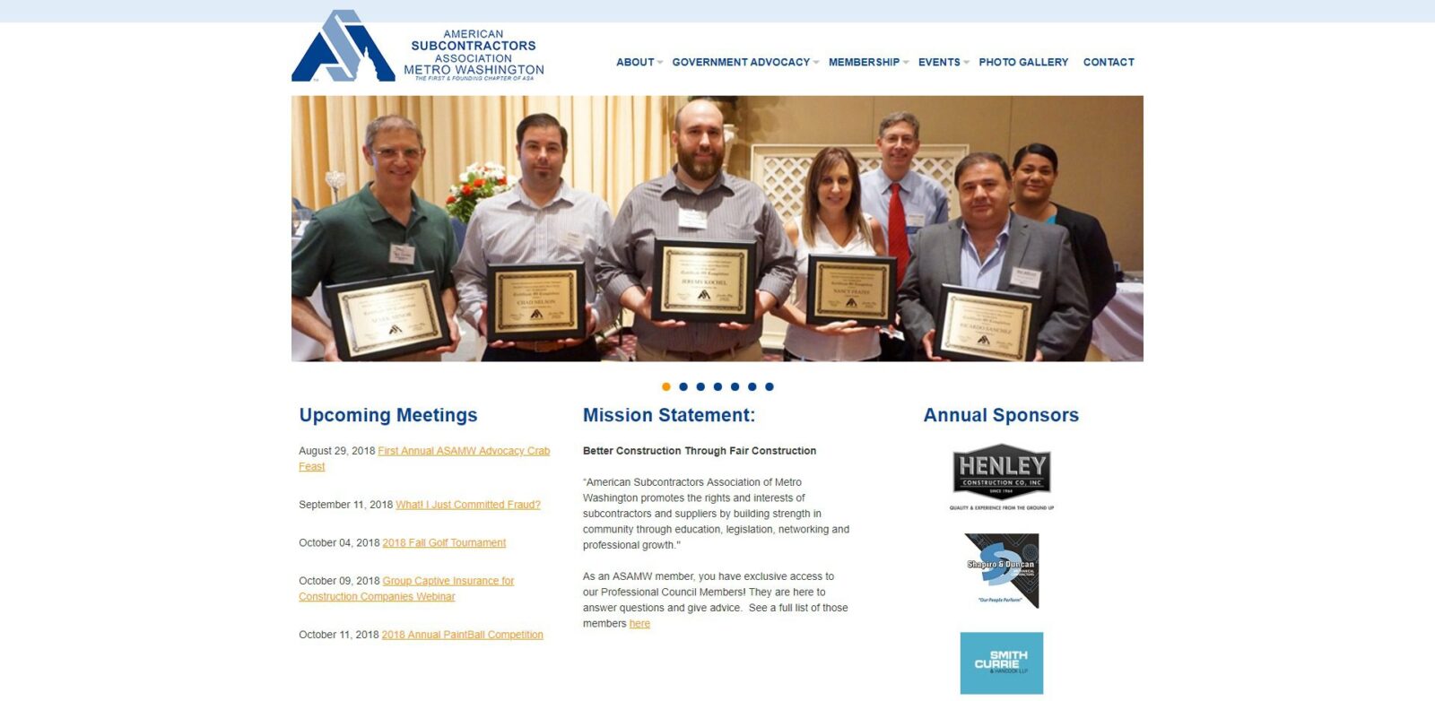 American Subcontractors Association Metro Washington