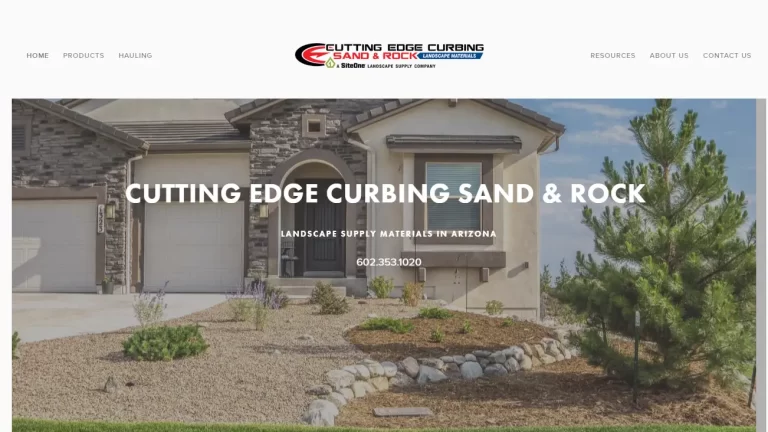 Cutting Edge Curbing Sand & Rock