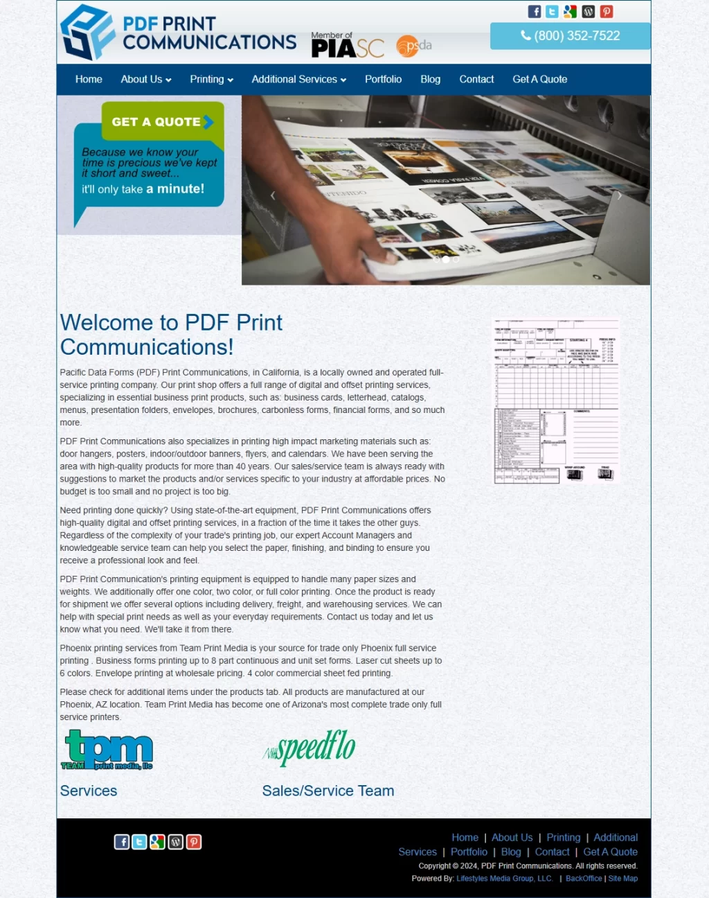 PDF Print Communications